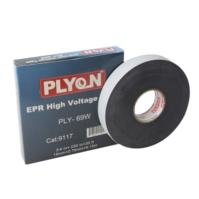 Cinta aislante autofundente PLYON PLY-69W · 3/4¨ x9.15m