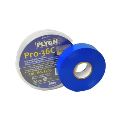 Cinta aislante vinílica PLYON 5705 · Pro-36 3/4x20m azul