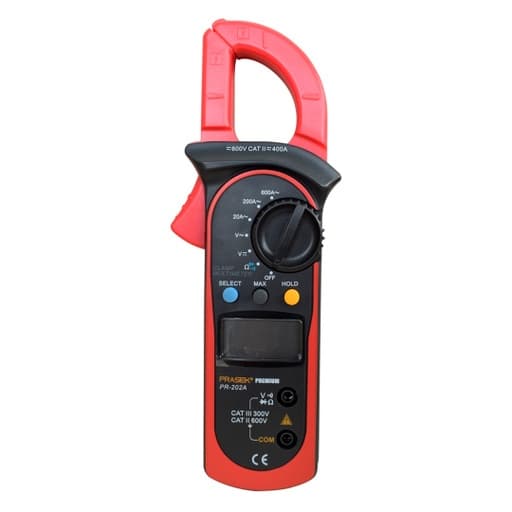 Pinza amperimétrica digital PRASEK PR-202A