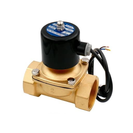Válvula solenoide de latón PRESSURE CONTROL 2W-500-50 · conexión de 2" NPT, FKM, 220VAC