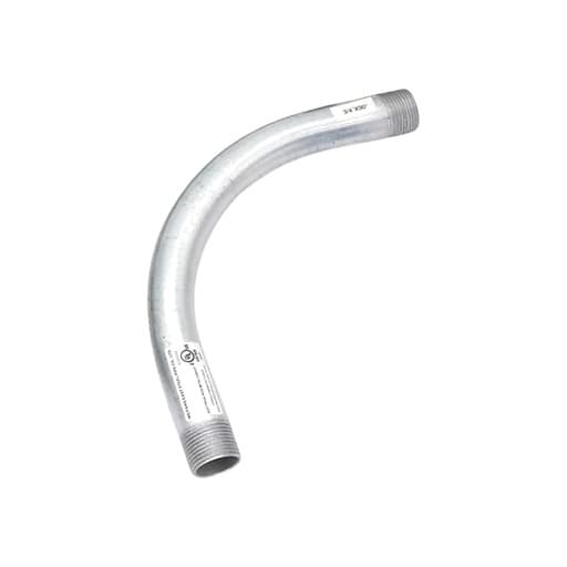 Imagen referencial de la serie: Curva conduit PROSTAR 8302 · 90° conduit Fe.galvanizado EMT 1"