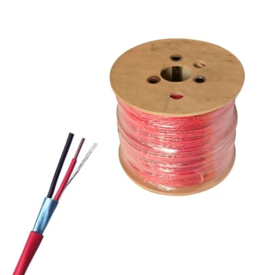 Imagen referencial de la serie: Cable fplr alarma contra incendios apantallado RAMCRO SAR0202HFEDH-UL-FA · 2x16 AWG libre de halógeno, UL, x rollo
