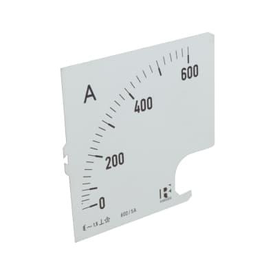 Imagen referencial de la serie: Escala para amperímetro RISHABH DIAL DE 96 200 /5A · 96x96mm 200/5A (DIAL-DE-96-200/5A)