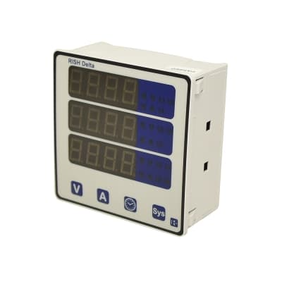 Medidor multifunción trifásico RISHABH RISH DELTA 3L · 96x96mm, VAF 30-400VAC/DC (RISH-DELTA-3L)