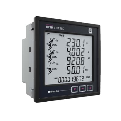 Medidor multifunción trifásico RISHABH RISH LM 1360-E · 96x96mm, clase 0.2s ETHERNET (RISH-LM-1360-E)