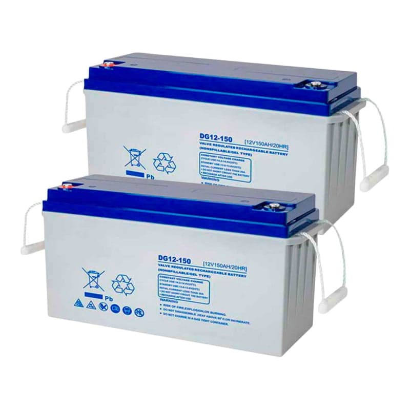 Baterías UPS GEL RITAR · 12V 150Ah (pack x2) (RITAR-BATERIA-UPS-GEL-12V-150AH-PACK2)