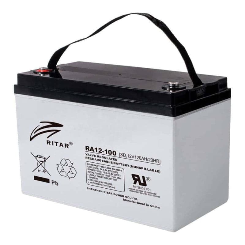 Batería AGM RITAR RA · 12V 100Ah (RITAR-BATERIA-AGM-RA-12V-100AH)
