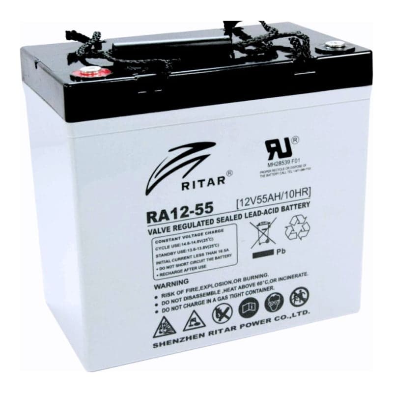 Batería AGM VRLA RITAR RA12-55 · 12V 55Ah