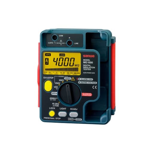 Megóhmetro digital SANWA MG1000 · 250/500/1000V 4000MΩ CAT.III 600V