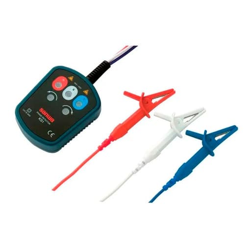 Fasimetro trifásico SANWA KS1 · identifica secuencia de fases, tensión hasta 500V AC