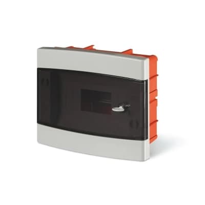 Tablero para empotrar de termoplástico SCAME 675.2008U · 8DIN 210x254x75mm con puerta