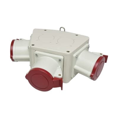 Adaptador múltiple SCAME 603.3005-058 · OUT: 3 tomacorrientes 3x32A+T 415V IP44 6H