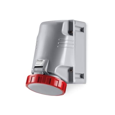 Tomacorriente para adosar industrial SCAME 518.6357T · 3x63A+N+T 415V IP67 6h optima