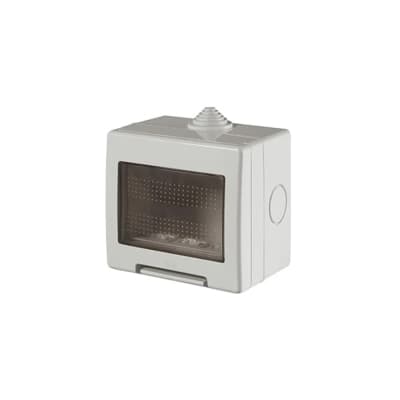 Caja para adosar SCAME 136.5123 · 3 módulo con tapa transparente sin adaptador unibox IP55