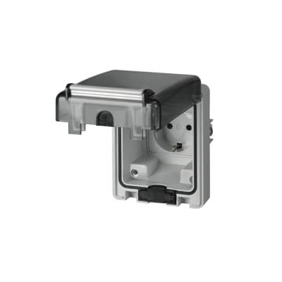 Tomacorriente para empotrar schuko SCAME 570.6407 · 2x16A+T 250V IP66/67 domoplus