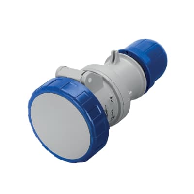 Tomacorriente aéreo industrial SCAME 318.3243 · 2x32A+T 250V IP67 6h optima