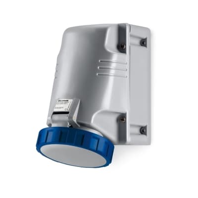 Tomacorriente para adosar industrial SCAME 518.6353T · 2x63A+T 250V IP67 6h optima