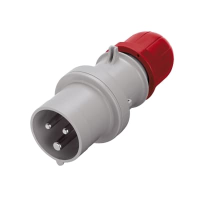 Enchufe industrial SCAME 213.3238 · 2x32A+T 415V IP44 9h optima