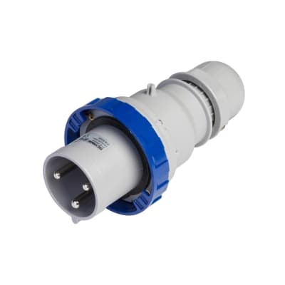 Enchufe industrial SCAME 218.6333 · 2x63A+T 250V IP67 6h optima