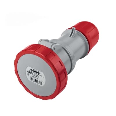 Tomacorriente aéreo industrial SCAME 318.3247 · 3x32A+N+T 415V IP67 6h optima