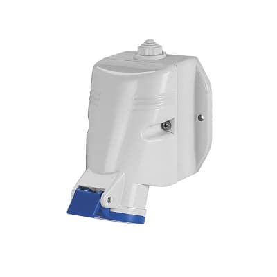 Imagen referencial de la serie: Tomacorriente para adosar industrial SCAME 513.3254T · 3x32A+T 250V IP44 9h optima