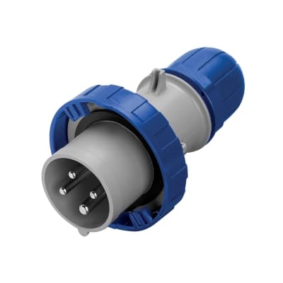 Enchufe industrial SCAME 218.3234 · 3x32A+T 250V IP67 9h optima