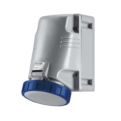 Tomacorriente para adosar industrial SCAME 518.6354T · 3x63A+T 250V IP67 9h optima