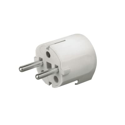 Enchufe schuko SCAME 130.83 · 2x16A+T 250V (tierra lateral) salida 90º