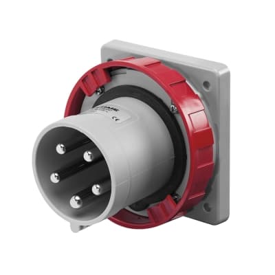 Enchufe para empotrar recto SCAME 248.6397 · 3x63A+N+T 415V IP67 6h optima