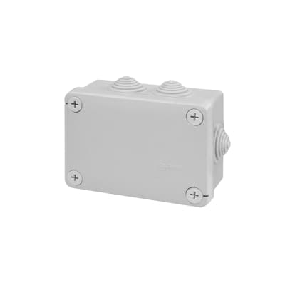 Caja de derivación PVC SCAME 689.006 · 150x110x70mm con 10 pasacables PG21 IP55