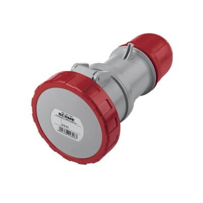 Tomacorriente aéreo industrial SCAME 318.3246 · 3x32A+T 415V IP67 6h optima