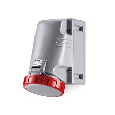 Tomacorriente para adosar industrial SCAME 518.12556T · 3x125A+T 415V IP67 6h optima