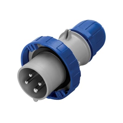 Enchufe industrial SCAME 218.1634 · 3x16A+T 250V IP67 9h optima