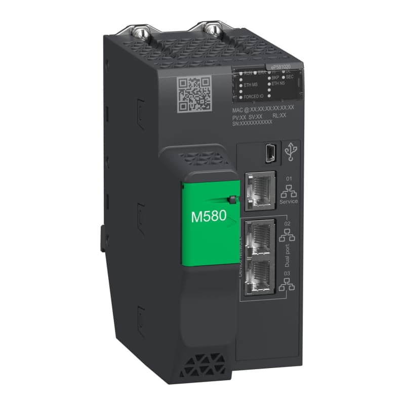 Módulo PLC SCHNEIDER BMEP581020 · Cpu M580, 1024 señales discretas, 256 señales analogas, dio