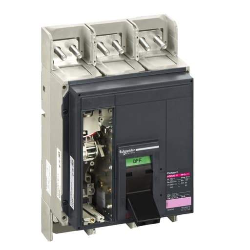 Interruptor de caja moldeada SCHNEIDER ZP0NS25H320FIM · 3P regul 1000-2500A 85kA 440VAC microlog 2.0 Ns2500H