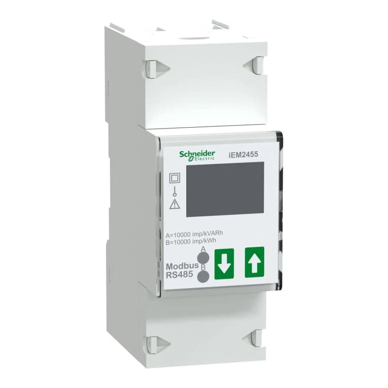 Contador de energía SCHNEIDER A9MEM2455 · iEM2455, clase 1.0, MULTITARIFA,DIRECTO hasta 100A, monofásico