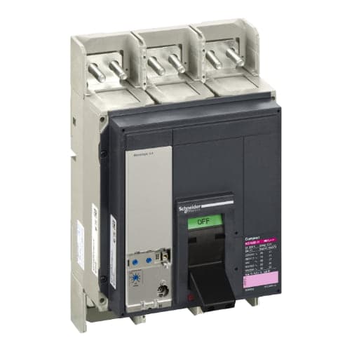 Interruptor de caja moldeada SCHNEIDER 33483 · 3P regul 640-1600A 65kA 440VAC microlog 2.0 Ns1600H