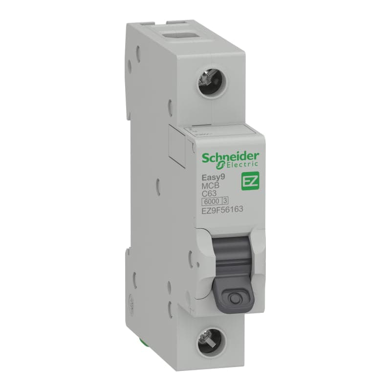 Interruptor termomagnético SCHNEIDER EZ9F56163 · EASY9, 1x63A