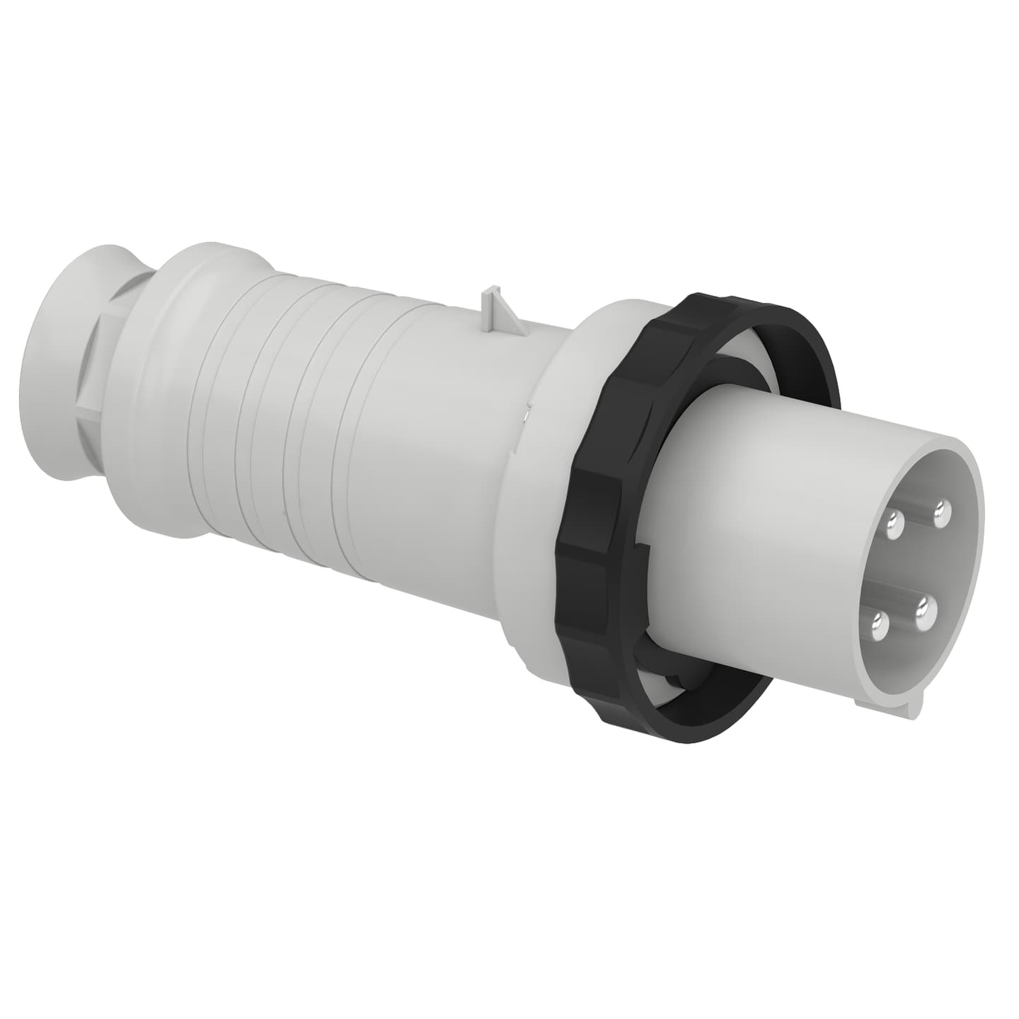 Enchufe industrial aéreo SCHNEIDER 81385 · 3P+T 63A 480/500VAC negro 7H IP67