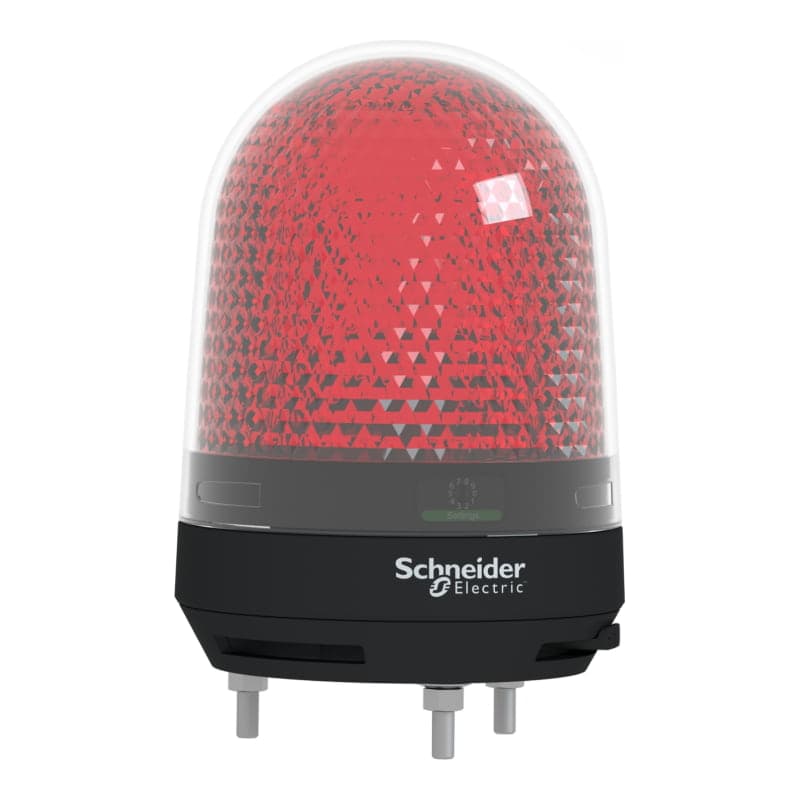 Luces rotativas SCHNEIDER XVR3M04S · rojo con LED 110-230VAC 90dB IP65
