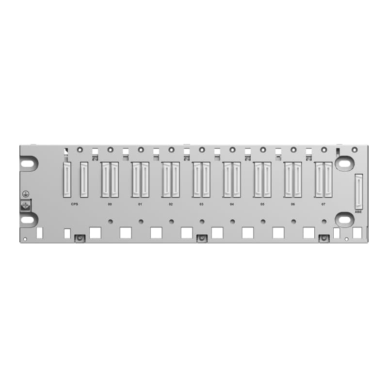 Rack SCHNEIDER BMEXBP0800 · M580, ETHERNET, 8 posiciones + cps (SLOT FUENTE)