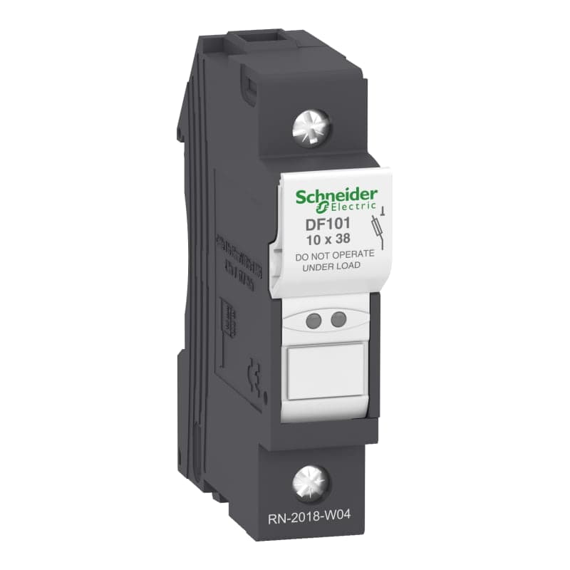 Portafusible SCHNEIDER DF101 · 1P para fusible 10x38mm 32A 400VAC TESYS