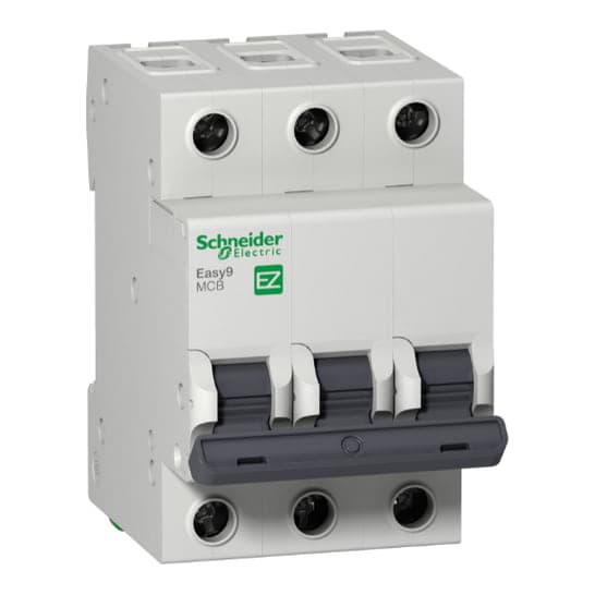 Interruptor termomagnético SCHNEIDER EZ9F56310 · 3P 10A 230/400VAC 10/6kA easy