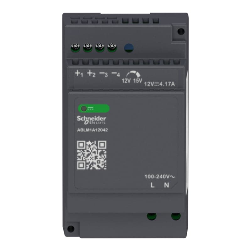 Fuente de alimentación regulada ablm SCHNEIDER ABLM1A24025 · 60W, in: 100-240VAC, out: 24VDC/2.5A