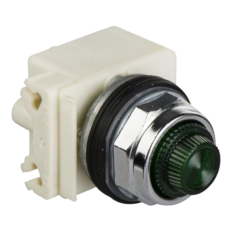 Piloto señalización LED SCHNEIDER 9001KP7LGG9 · verde 220VAC/DC 30mm