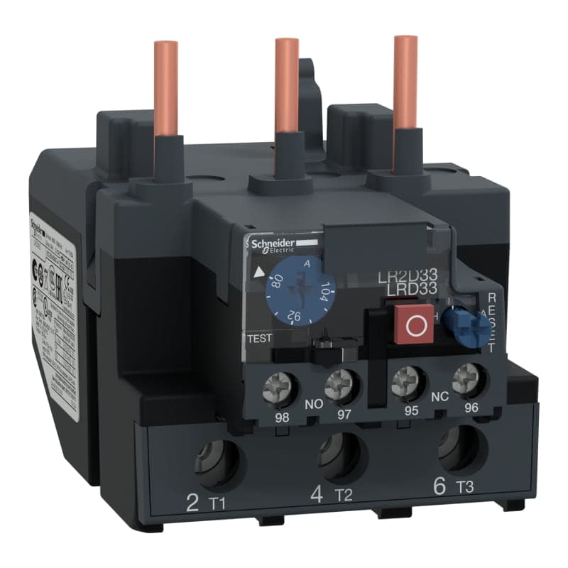 Relé térmico SCHNEIDER LRD3365 · 80-104A 1NA+1NC Tesys para contactor Tesys