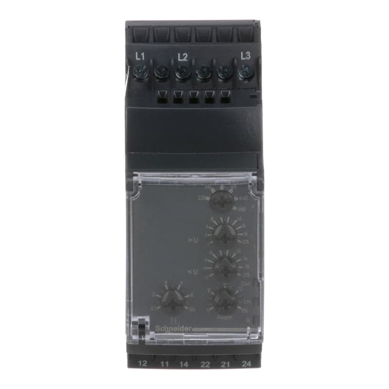 Relé control tensión SCHNEIDER RM35TF30 · 3F 208-480VAC 2Nanc Zelio