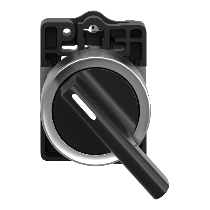 Selector maneta larga SCHNEIDER XA2EJ21 · 2 posic plástico negro 22mm 1NA Harmony easy