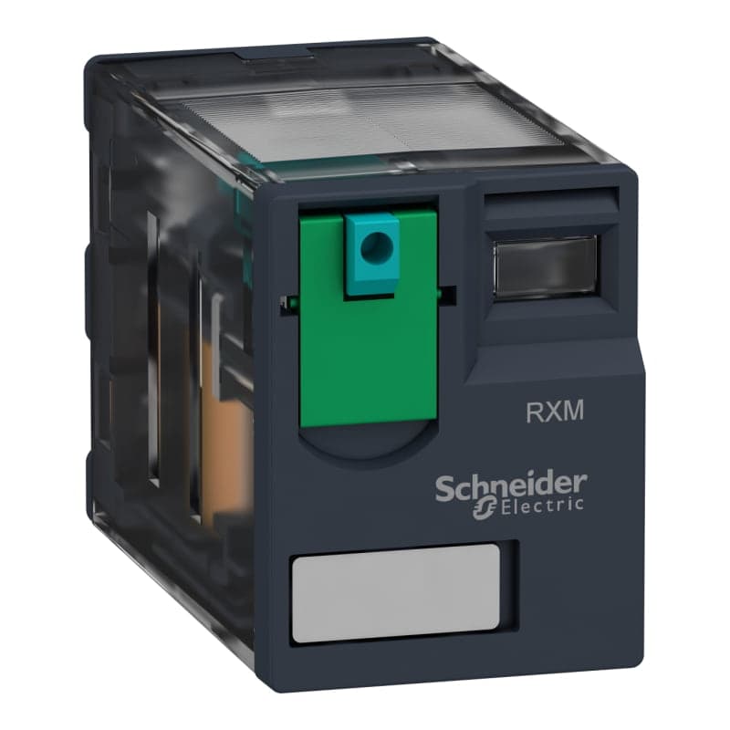 Relé miniatura rxm SCHNEIDER RXM4AB1JD · 14 pines, 6A, 12VDC