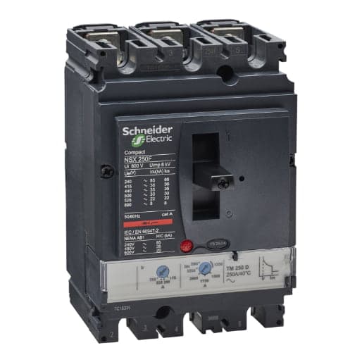 Interruptor de caja moldeada SCHNEIDER LV431630 · 3P regulable 175-250A 35kA 440VAC Nsx250F